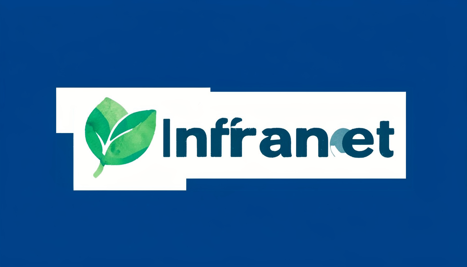 GreenInfranet logo: a stylized green leaf motif beside the wordmark in deep teal, set on a white background